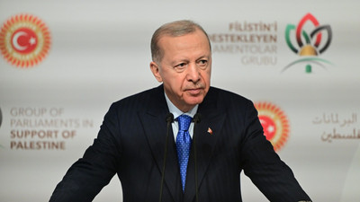 Erdoğan: 'Tek başımıza kalsak da Filistin davasını savunacağız'