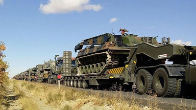 Irak sınırına askeri sevkiyat