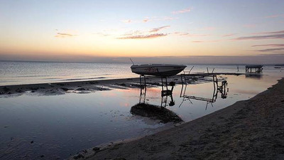 Tekirdağ'da deniz suyu 10 metre çekildi