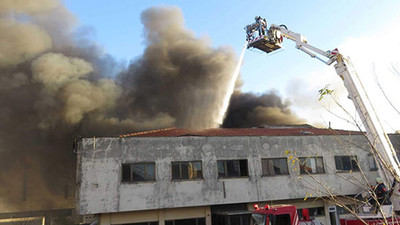 Tuzla'da fabrika yangını