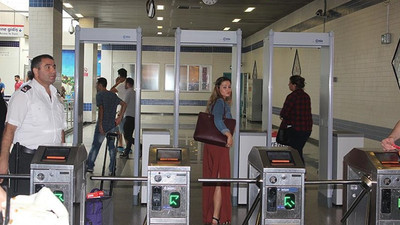 Havalimanı metrosuna x-ray cihazları konuldu