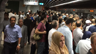 Marmaray seferlerine teknik arıza engeli