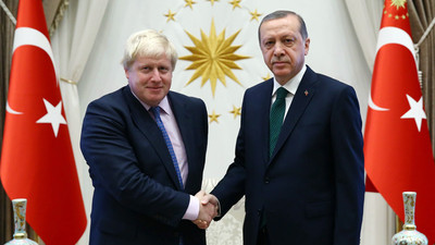 Erdoğan, Johnson'ı kabul etti
