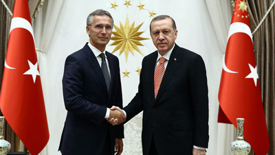 Erdoğan, Stoltenberg'i kabul etti.
