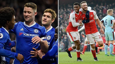 Chelsea ve Arsenal avantajı kaçırmadı