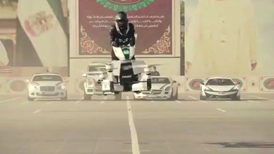 Dubai polisine uçan motosiklet