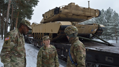 ABD tankları Baltık ülkelerinde