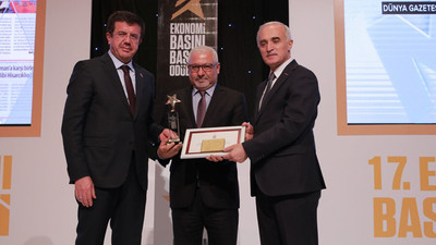 DÜNYA'ya Yılın Ekonomi Yayını ödülü