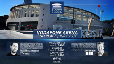 Dünyanın en iyi stadı Vodafone Arena