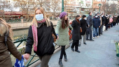 Kömürlü termik santrale karşı zincir oluşturuldu