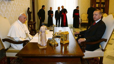 Erdoğan Papa'yla ABD'nin Kudüs kararını görüştü