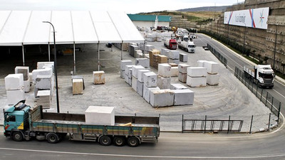 MARBLE için bin 250 TIR'la bin 500 blok taşınacak