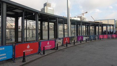 Taksim çiçekçilerinin dükkanları yeni yerinde
