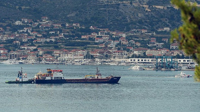 Hırvatistan'daki Türk gemisi limana çekildi