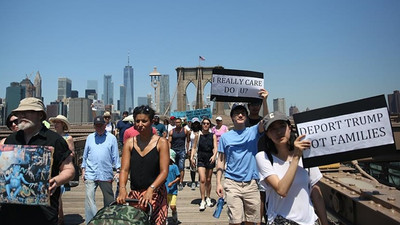 ABD'de Trump'ın göçmen politikası protesto edildi
