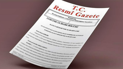 'Hazine ve Maliye'nin görevleri Resmi Gazete'de