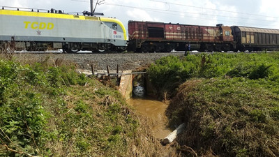 Tren kazasının yaşandığı menfez onarıldı