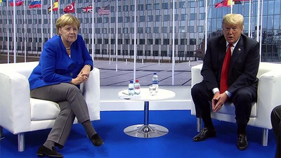Trump, Merkel ve Macron’la görüştü