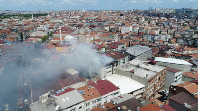 Okmeydanı'nda tekstil atölyesinde yangın