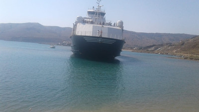 Çanakkale'de feribot karaya oturdu