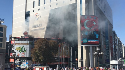 Ankara’da AVM’de korkutan yangın