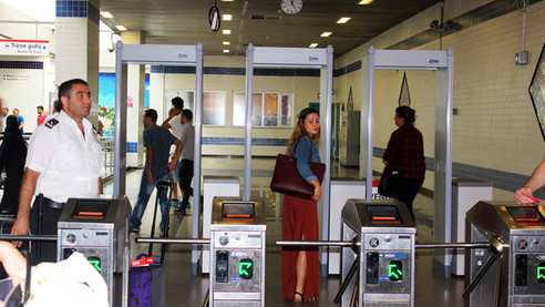 Havalimanı metrosuna x-ray cihazları konuldu