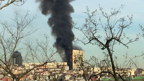 Taksim İlkyardım Hastanesi'nde yangın