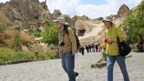 Kapadokya'da turizmcilerin yüzü gülüyor