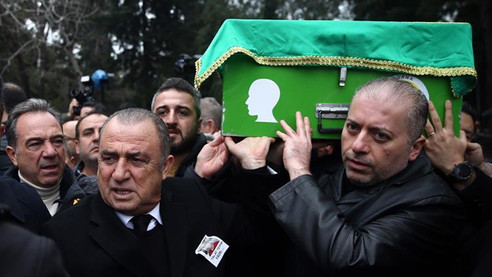 Fatih Terim'in babası son yolculuğuna uğurlandı
