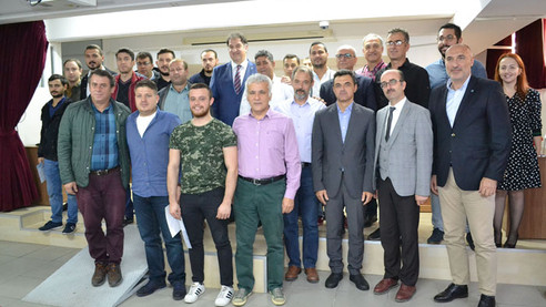 Sac kalıpçıları sertifikalarını aldı