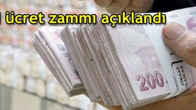 Asgari ücret zammı açıklandı