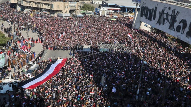 Irak'ta halk sokaklarda