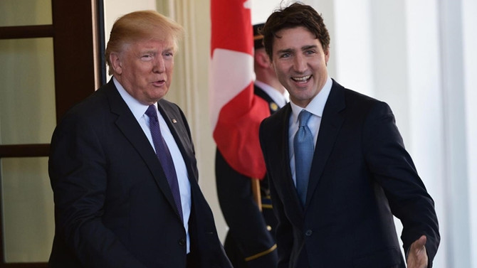 Trump ve Trudeau görüştü
