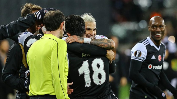 Beşiktaş tur için avantaj sağladı
