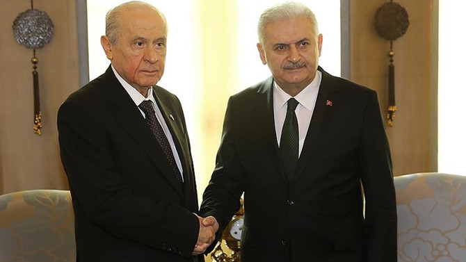 Yıldırım ve Bahçeli görüştü