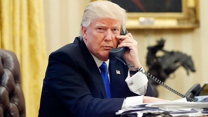 Trump'tan Erdoğan'a tebrik telefonu