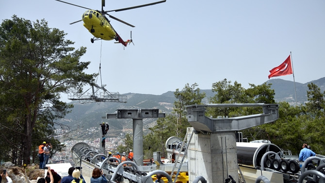 Sahilden Alanya Kalesi'ne teleferik ile çıkılacak