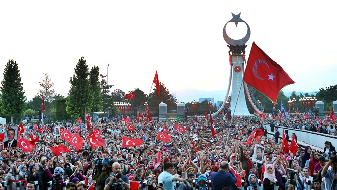 Beştepe'de 15 Temmuz Şehitler Abidesi açıldı