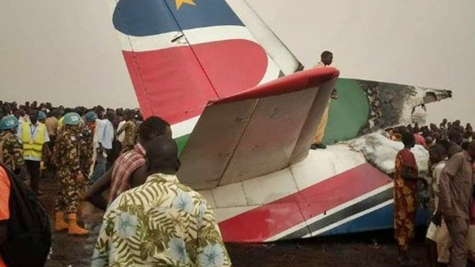 Güney Sudan'da uçak düştü