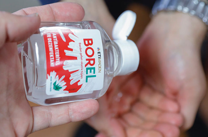 Bor katkılı dezenfektanı BOREL haftaya piyasada