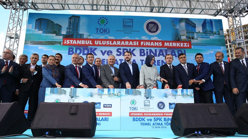 İstanbul Finans Merkezi'nin temeli atıldı
