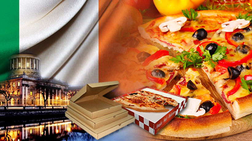 İrlanda’nın pizzaların kutusu bizden gidecek
