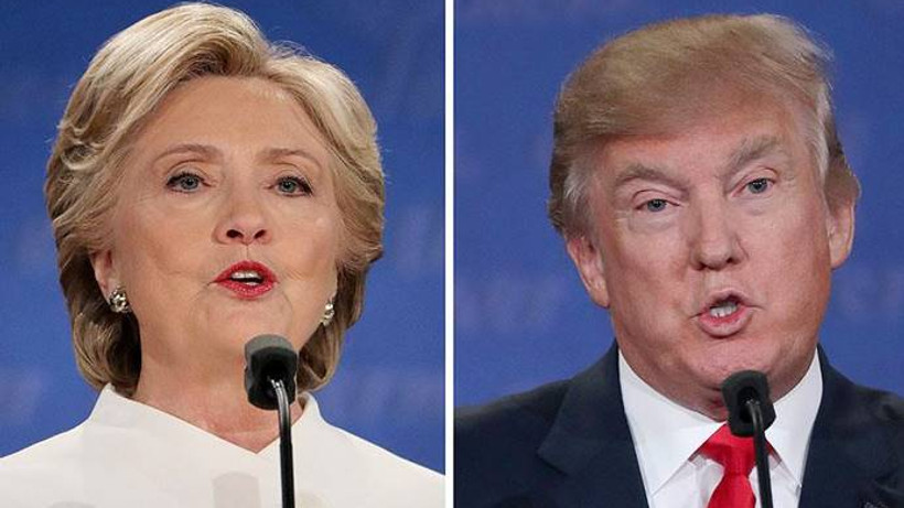 Clinton ve Trump oylarını New York'ta kullandı
