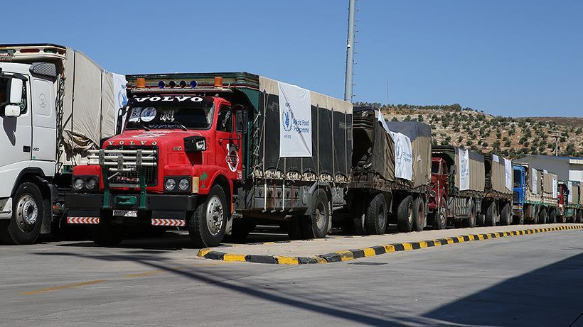 BM'nin yardım TIR'lar İdlib'e hareket etti