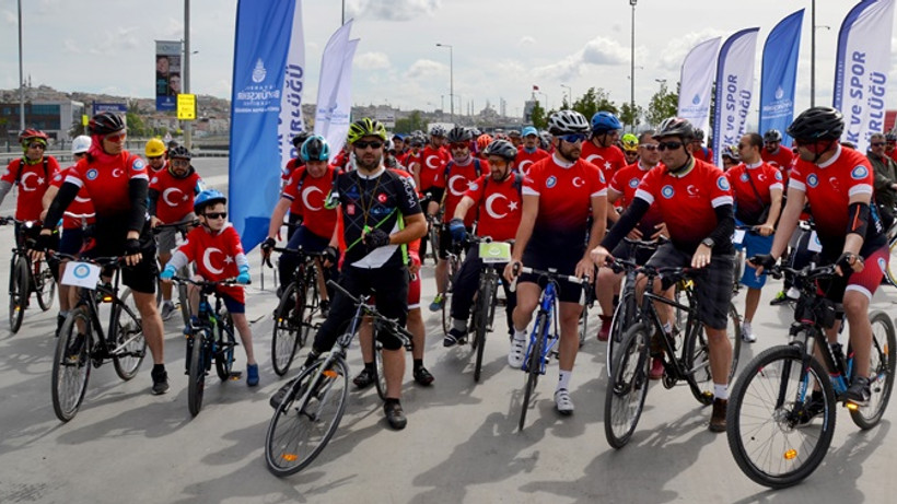 19 Mayıs için pedal çevirdiler