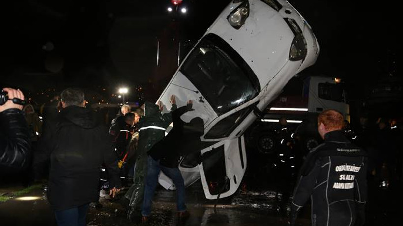 Ordu'da polis aracı denize düştü: 1 ölü, 1 yaralı