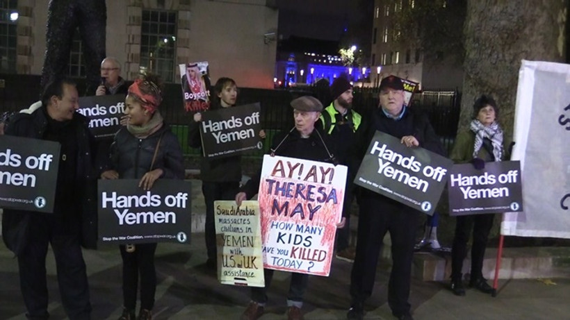 Londra'da Suudi Arabistan protestosu