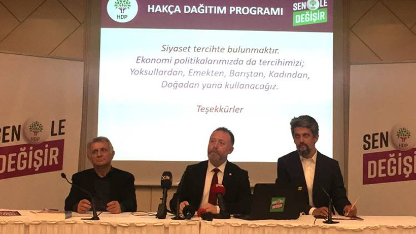 HDP ekonomi bildirgesini açıkladı
