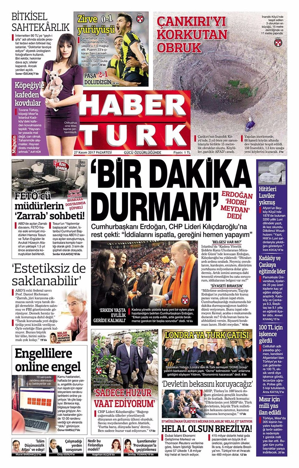 Günün gazete manşetleri (27 Kasım 2017) - Sayfa 4