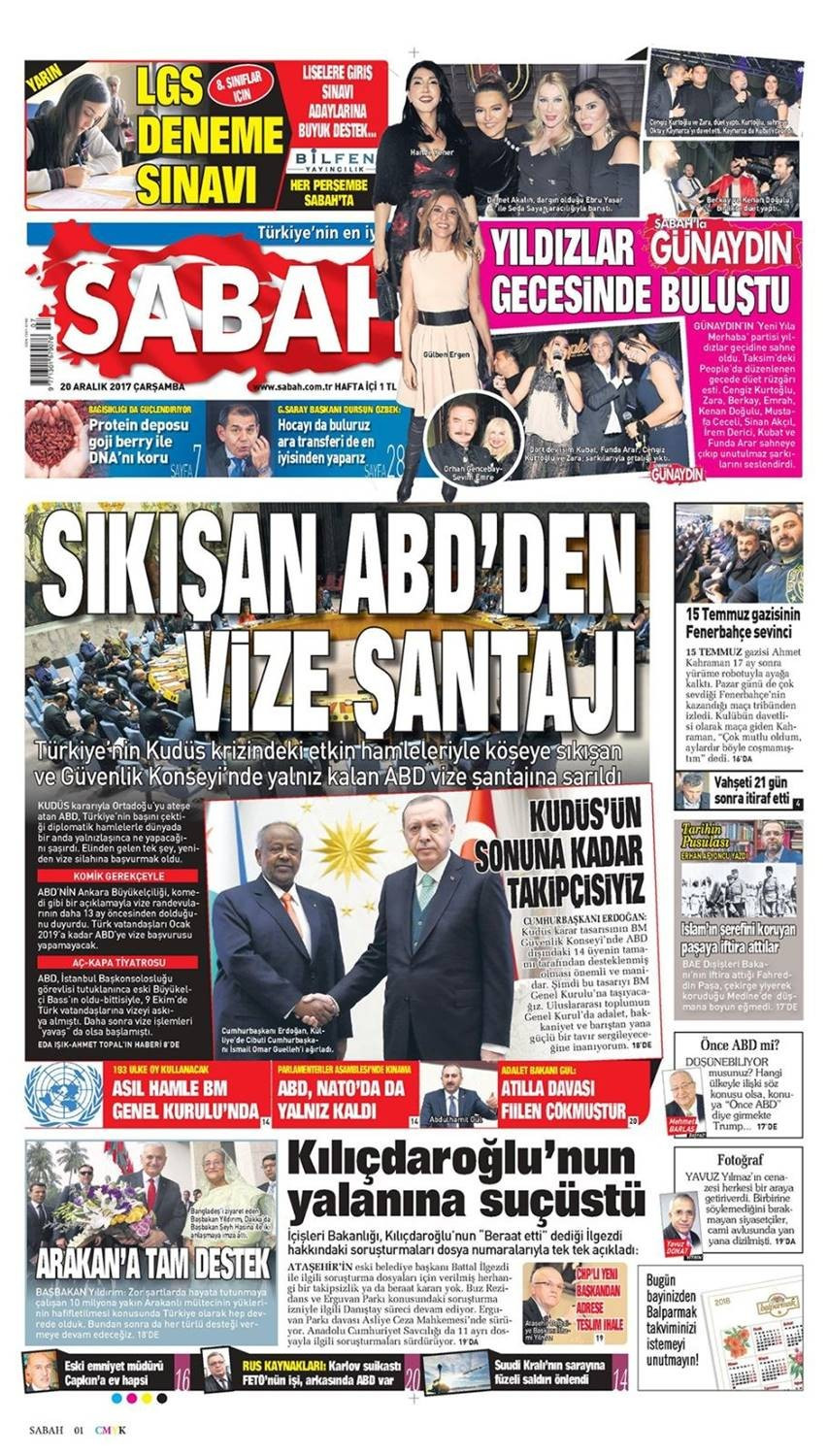 Günün gazete manşetleri (20 Aralık 2017) - Sayfa 3